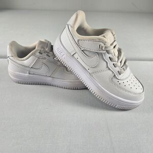 Nike Air Force 1 Low Kids White Sneakers Size 9C Toddler Casual Shoes FN0237-111